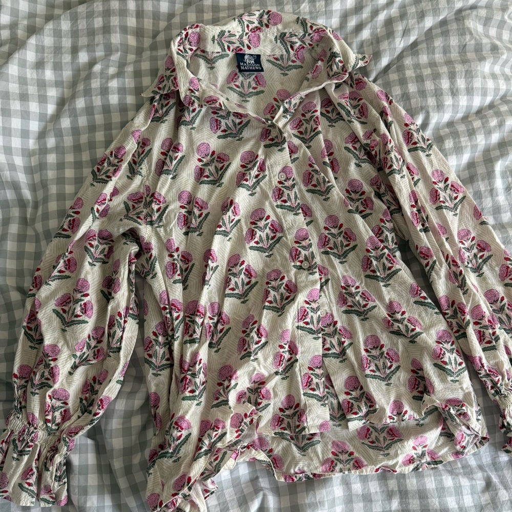 Madison Mathews Floral Top